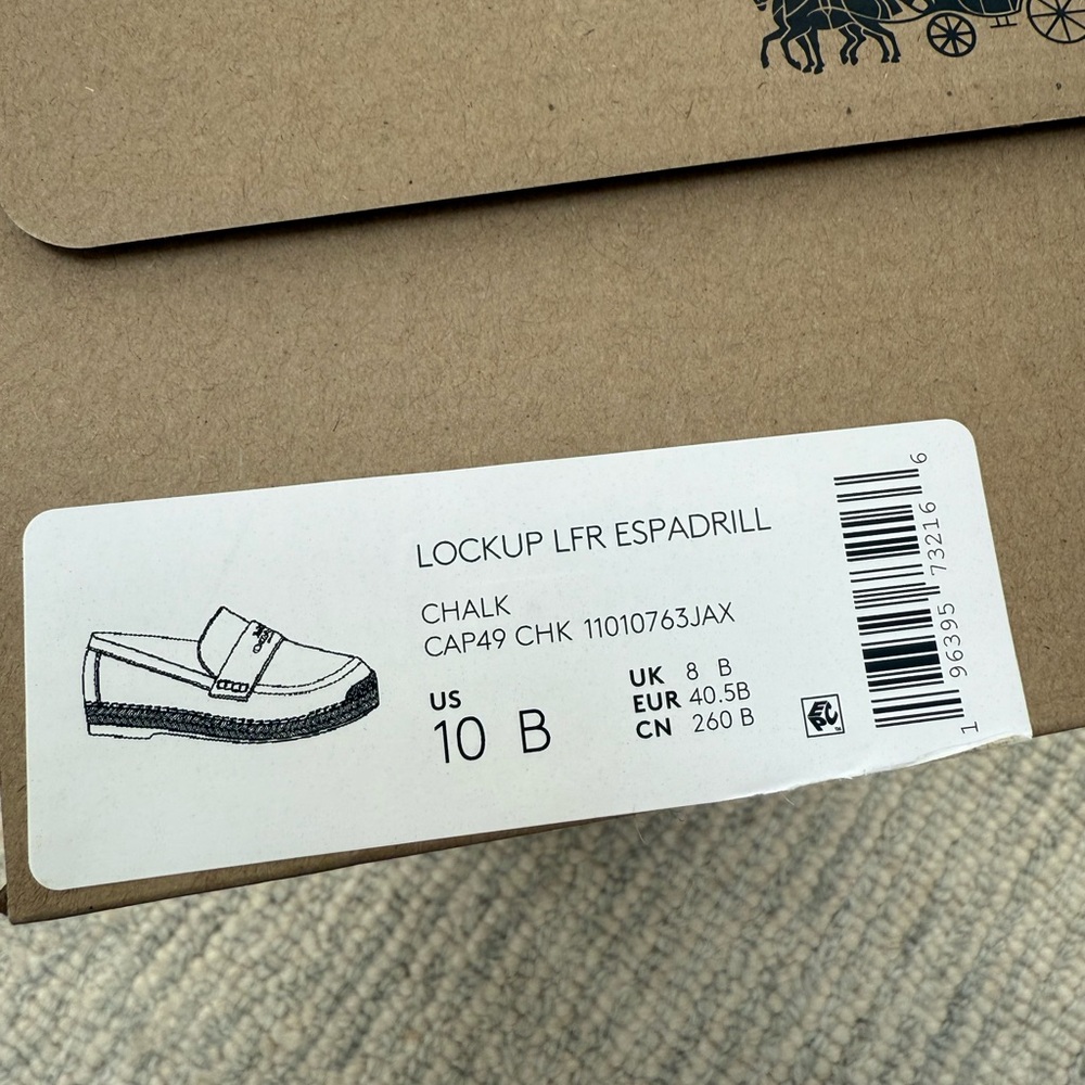Coach women’s Cream Loafers - Picture 5 of 5